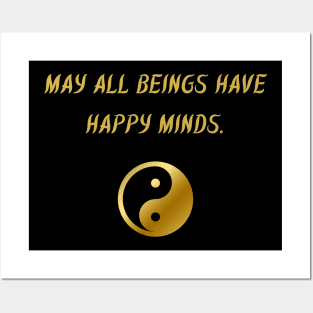 May All Beings Have Happy Minds. Posters and Art